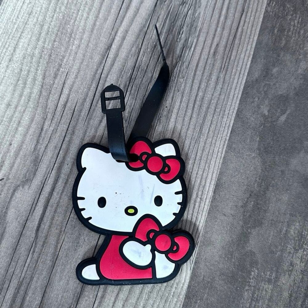 Sanrio hello kitty white red luggage tag